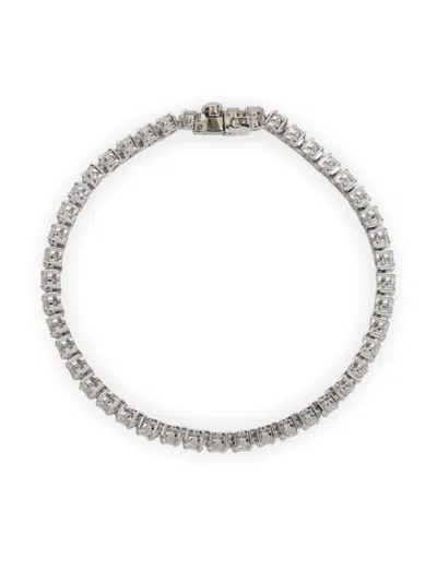 Swarovski Matrix Tennis Bracelet In Silver