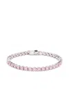 Swarovski Matrix Tennis Bracelet In Silver