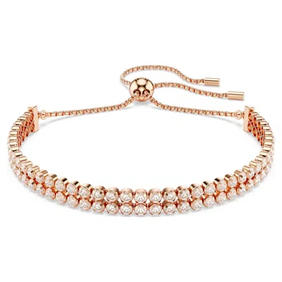 Swarovski Matrix Tennis Bracelet In White