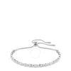 Swarovski Matrix Mixed Round Cuts White Rhodium Plated Tennis Bracelet In White