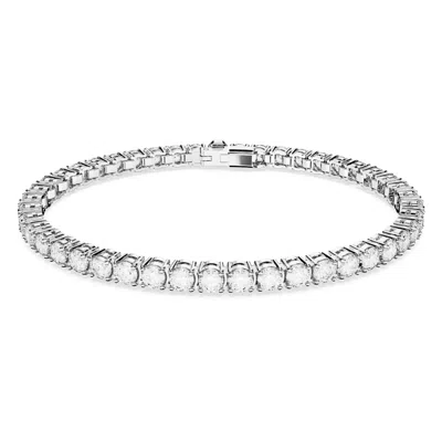 Swarovski Matrix Tennis Bracelet In Metallic