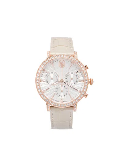 Swarovski Matrix Tennis Chrono 36mm In Neutrals