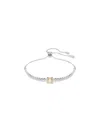 Swarovski Matrix Mixed Cuts Tennis Bracelet In Yellow