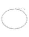 Swarovski Matrix Tennis Halskette In Silver