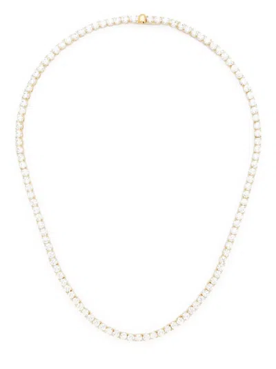 Swarovski Matrix Tennis Necklace In Gold