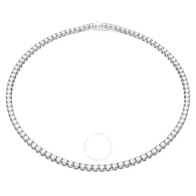Swarovski Matrix Tennis Necklace S New Rhodium Shiny White