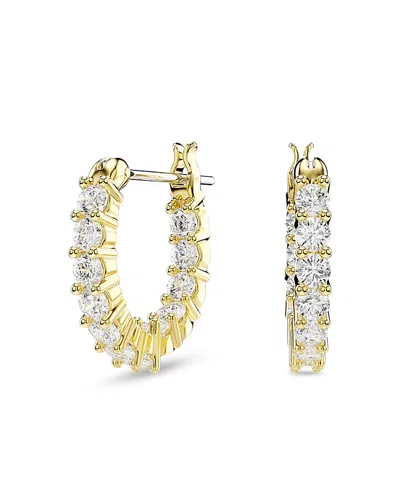 Swarovski Matrix Vittore Crystal Hoop Earrings In Purple