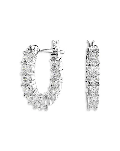 Swarovski Matrix Vittore Crystal Hoop Earrings In Metallic