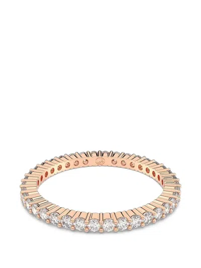 Swarovski Matrix Vittore Crystal-embellished Eternity Ring In Gold