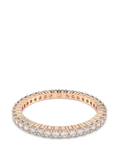 Swarovski Matrix Vittore Crystal-embellished Eternity Ring In Gold