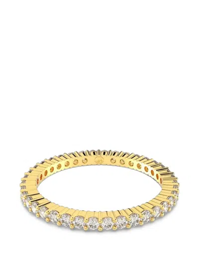 Swarovski Matrix Vittore Crystal-embellished Eternity Ring In Gold