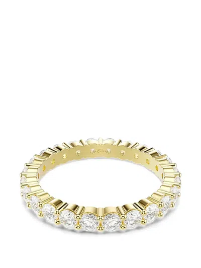 Swarovski Matrix Vittore Embellished Band Ring In Transparent