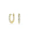 Swarovski Matrix Vittore Inside Out Hoop Earrings In Gold