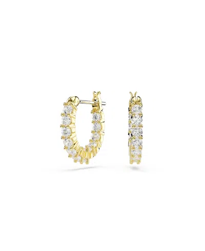 Swarovski Matrix Vittore Gold-tone Plated Hoop Earrings