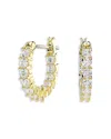 Swarovski Matrix Vittore Inside Out Hoop Earrings In Gold