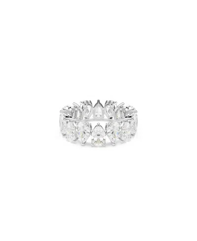 SWAROVSKI MATRIX VITTORE SILVER-TONE PEAR CUT RING