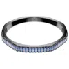 Swarovski Matrix Baguette-setting Octagonal Bangle In Blue
