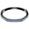 Swarovski Matrix Baguette-setting Octagonal Bangle In Blue
