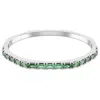 Swarovski Matrix Bangle In Green