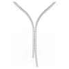 Swarovski Matrix Round-cut Cystal Y Necklace In White