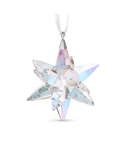Swarovski Medium Shimmer Star Ornament In Multi