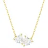 Swarovski Mesmera Attract Gold-tone Plated Heart Necklace In White