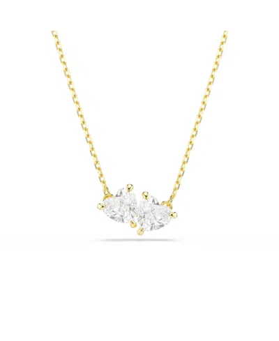SWAROVSKI MESMERA ATTRACT GOLD-TONE PLATED NECKLACE