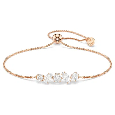 Swarovski Mesmera Bracelet In ["white","pink","gold Tone","rose Gold Tone"]