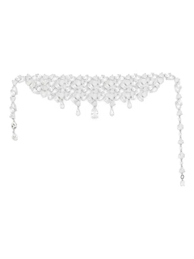 Swarovski Mesmera Crystal Choker Necklace In Silver