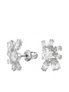 Swarovski Mesmera Crystal Flower Earrings In Silver