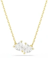 Swarovski Mesmera Attract Gold-tone Plated Heart Necklace In Gold