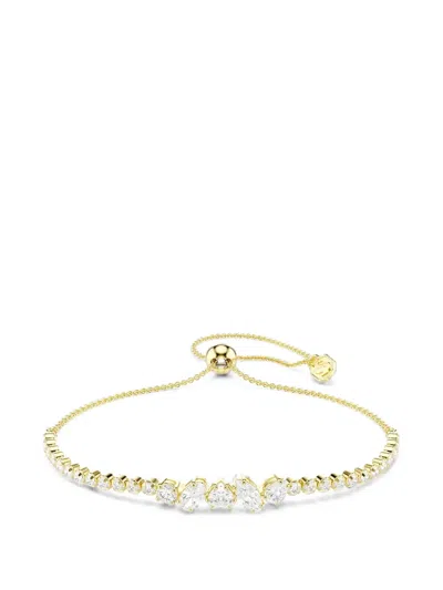 Swarovski Mesmera Crystal-embellished Adjustable Bracelet In Gold