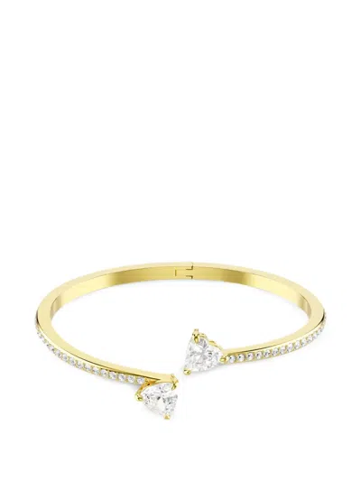 Swarovski Mesmera Crystal-embellished Bangle Bracelet In Gold