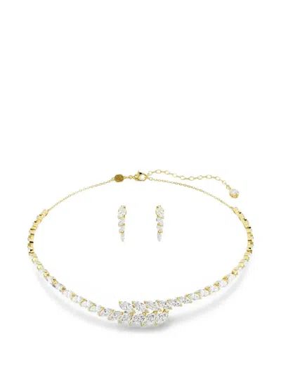 Swarovski Mesmera Crystal-embellished Necklace And Earring Set In Multi