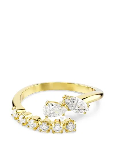 Swarovski Mesmera Crystal-embellished Wrap Ring In Transparent