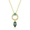 Swarovski Mesmera Gold-tone Plated Pendant Necklace In Gold