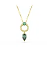 Swarovski Mesmera Gold-tone Plated Pendant Necklace In Multi