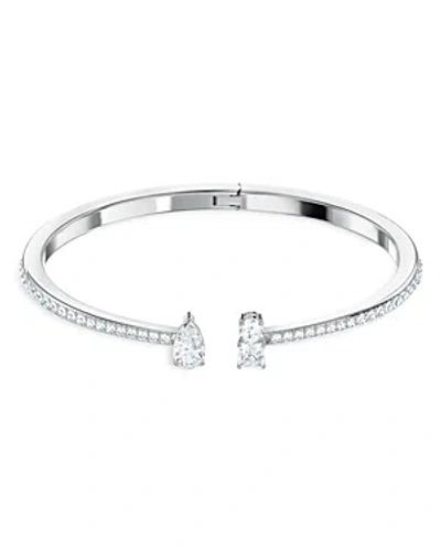 SWAROVSKI MESMERA MIXED CRYSTAL CUFF BRACELET IN SILVER TONE