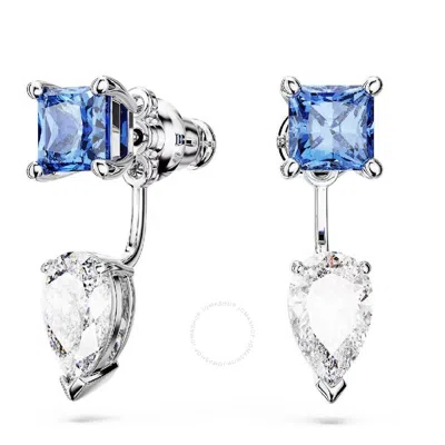 Swarovski Mesmera Mixed Cuts Earring Jackets In Blue