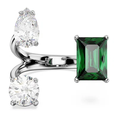 Swarovski Mesmera Open Ring In Green