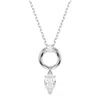 Swarovski Mesmera Pear Cut Pendant Necklace In Metallic