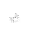 Swarovski Mesmera Rhodium Plated Attract Open Ring In White