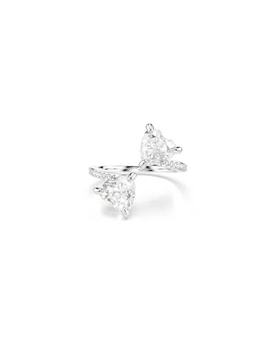 Swarovski Mesmera Rhodium Plated Attract Open Ring In White