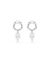 Swarovski Mesmera Rhodium Plated Drop Earrings