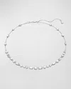 Swarovski Mesmera Mixed Cut Crystal Scatter Necklace In Rhodium Plated, 14.96-17.72