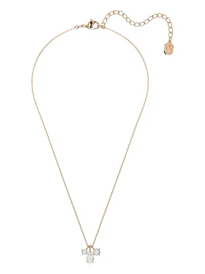 Swarovski Mesmera Rose-gold Pear-drop Necklace
