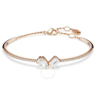 Swarovski Mesmera Rose Gold-tone Plated Mixed Cuts Bangle
