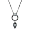 Swarovski Mesmera Ruthenium Plated Mixed Cuts Necklace In Gray