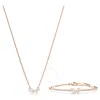 Swarovski Mesmera Set Rose Gold Shiny White In White