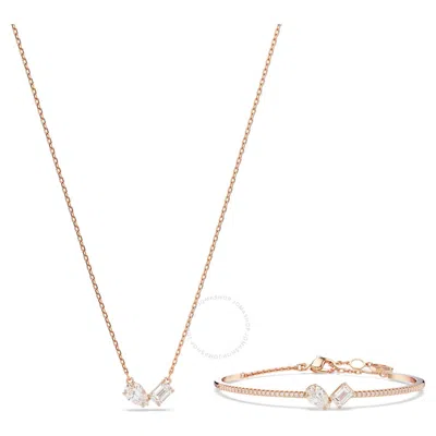 Swarovski Mesmera Set Rose Gold Shiny White